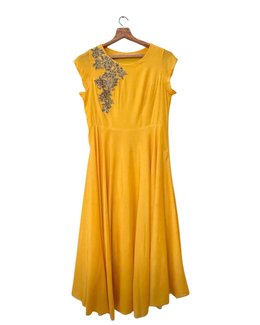 Custom Made-Embroidered Maxi Dress