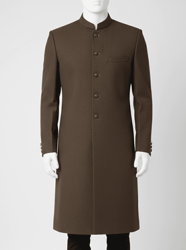 Vedam-Textured Bandhgala Sherwani