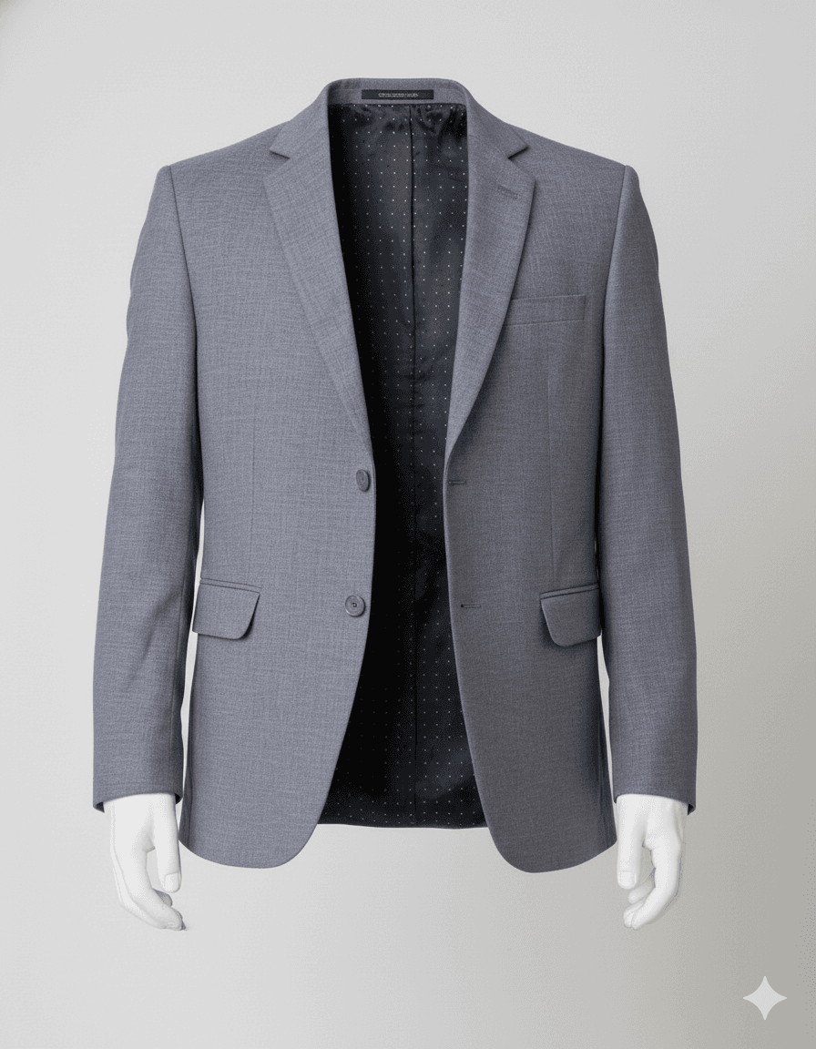 Burlingtons-Grey Blazer Custom Made