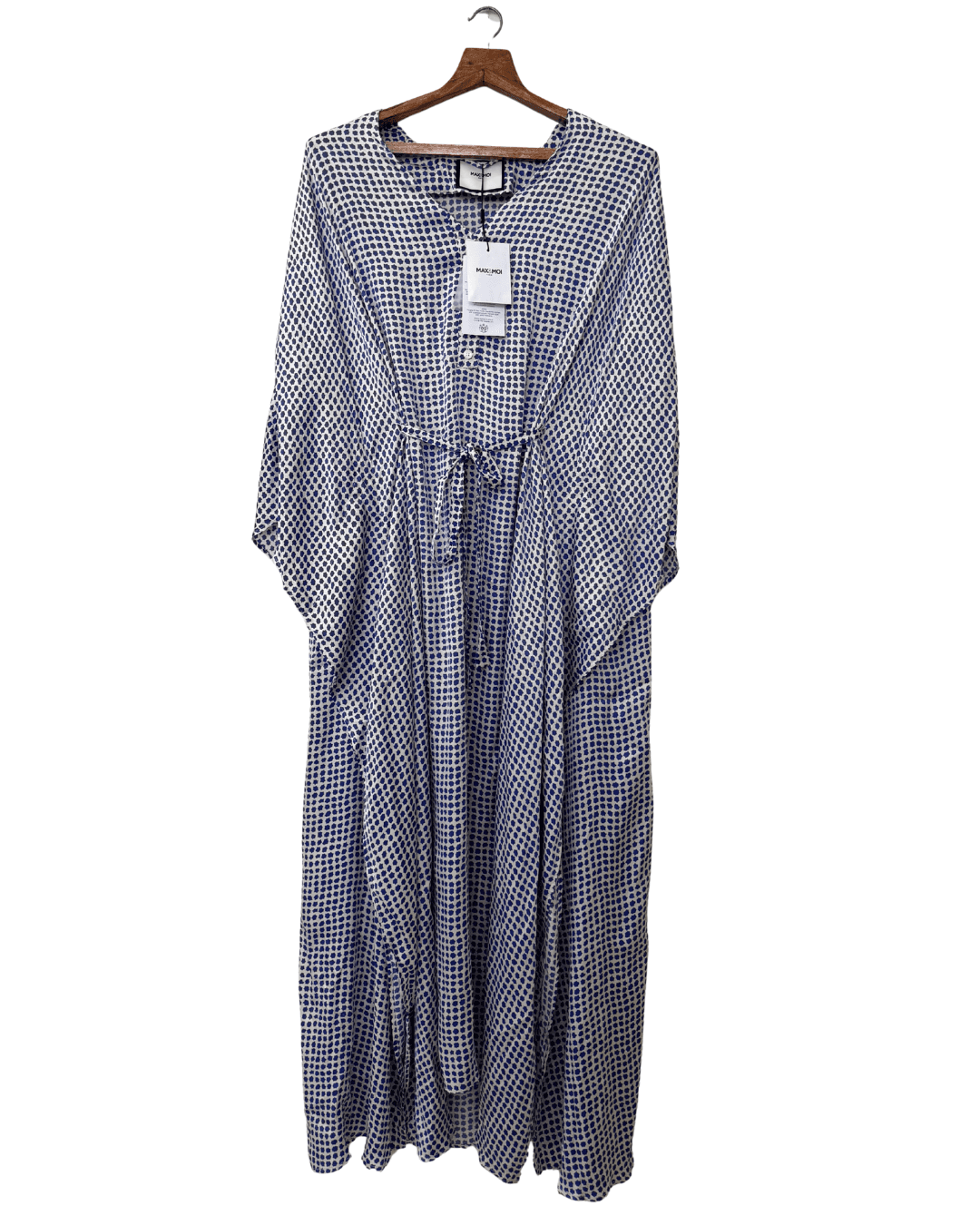 Max & Moi Paris-Blue Geometric Maxi Dress