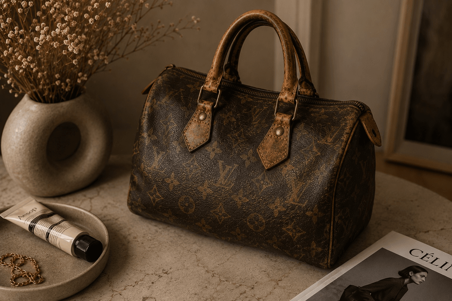 Why the Scuffed Bag Is In and the Brand New One Is Out