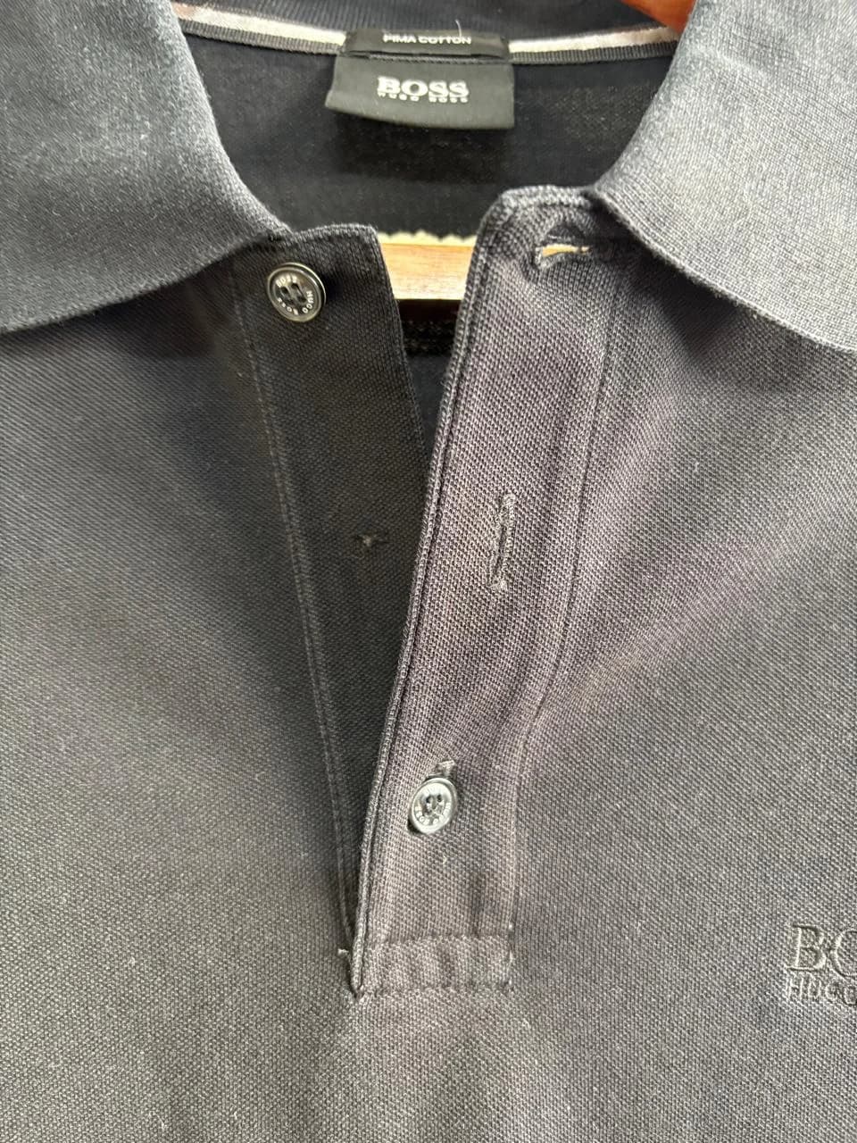 Hugo Boss-HUGO BOSS Cotton Regular-Fit Polo Shirt (Black)