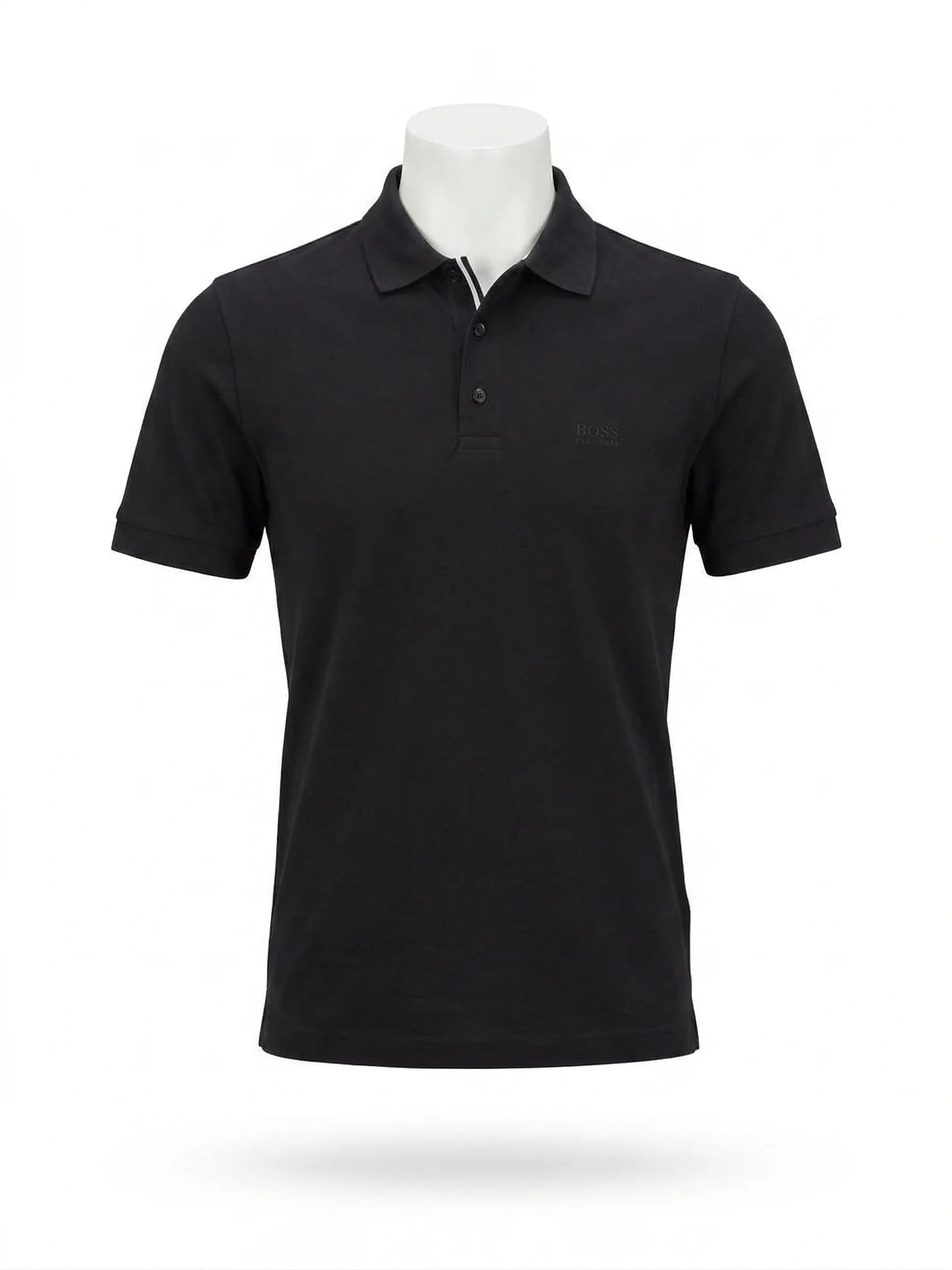 Hugo Boss-HUGO BOSS Cotton Regular-Fit Polo Shirt (Black)