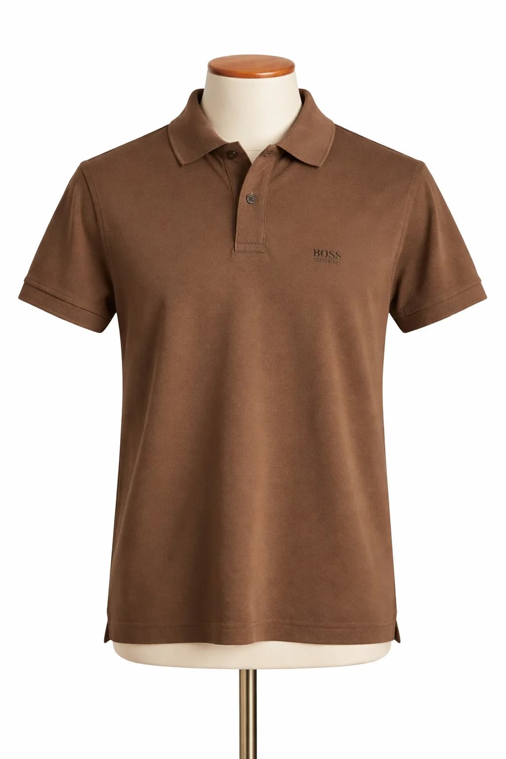 Hugo Boss-BOSS Pima Cotton Regular-Fit Polo Shirt (Brown)